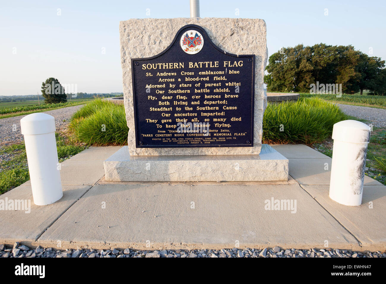 June 26, 2015 Trimble, Tennessee, U.S Southern Battle Flag signage
