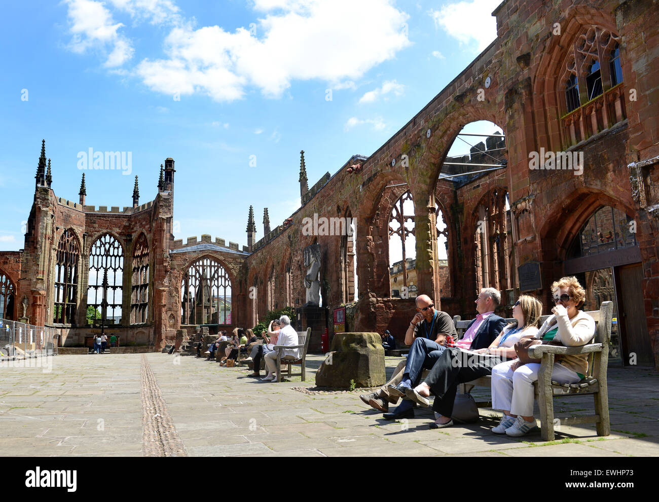 Coventry Cathedral ruins ruined England UK Stock Photo