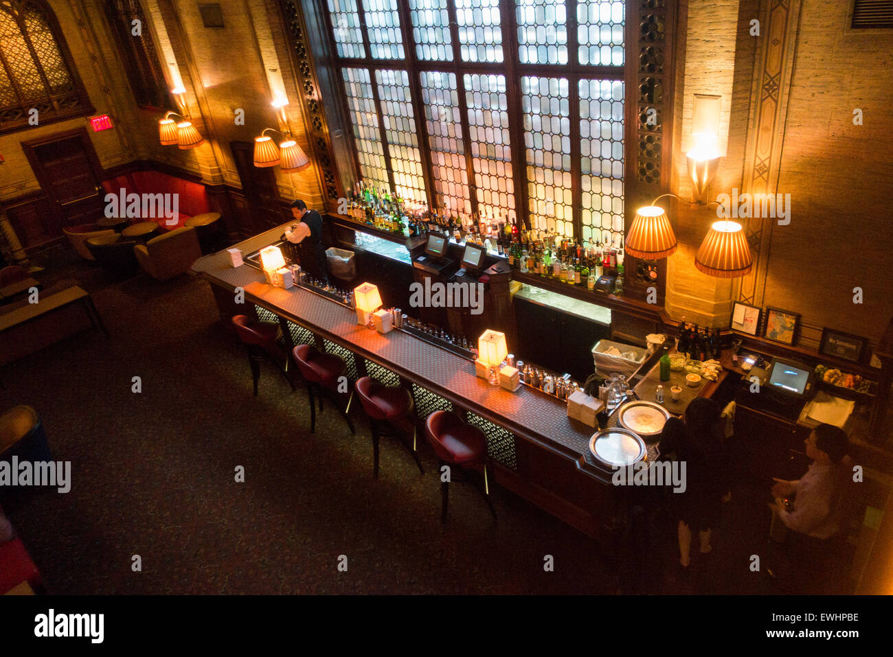 Campbell apartment cocktail lounge at Grand Central Terminal NYC Stock