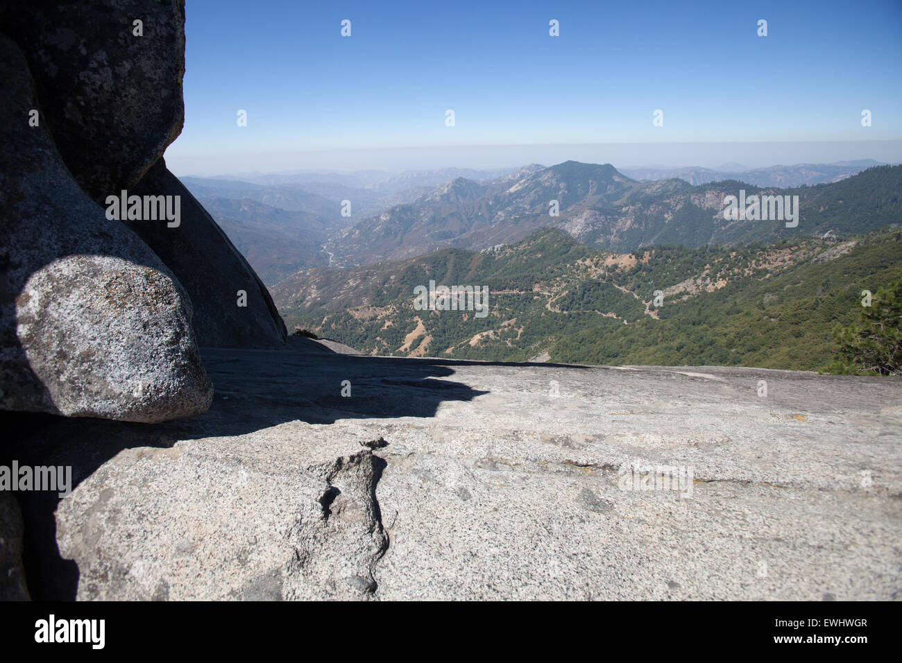 Landscape in Sequoia Nationalpark in California, USA Stock Photo