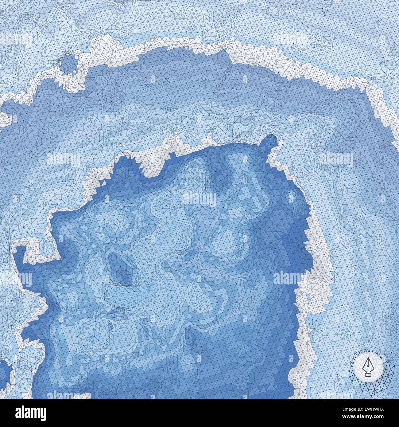 Abstract landscape background. Mosaic vector illustration Stock Vector ...