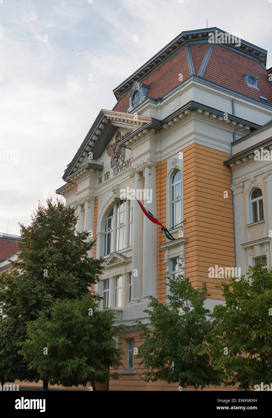 Hungarian Pedagogical Institute named Ferenc Rakoczy II in Berehove, Zakarpattya, Ukraine. Stock Photo