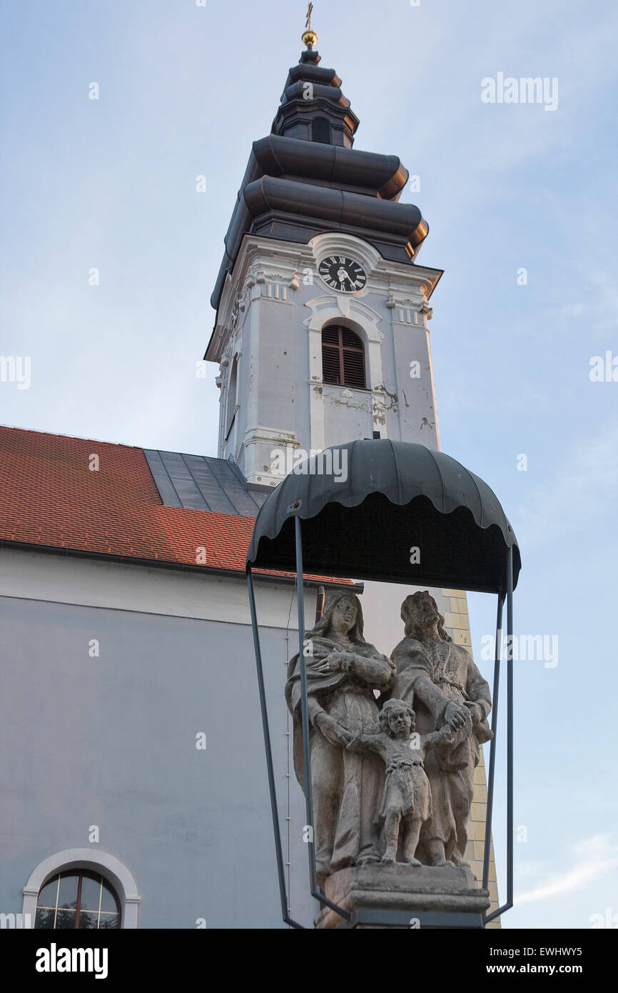 Church of St. James in Prelog built in 1761. Medimurje County, in northern Croatia. Stock Photo