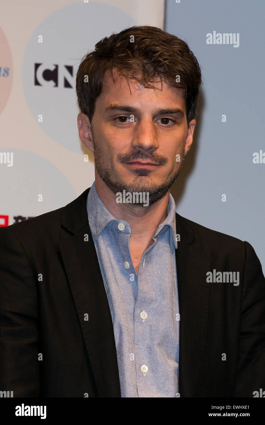 Tokyo, Japan. 26th June, 2015. Sven Hansen-Love actor of the film ''Eden'' attends the opening ceremony of the Festival du Film Francais au Japon 2015 on June 26, 2015, Tokyo, Japan. This year 12 movies will be screened during the festival from June 26th to 29th. Credit:  Rodrigo Reyes Marin/AFLO/Alamy Live News Stock Photo