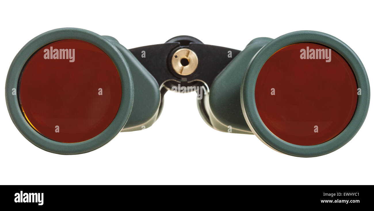 front view of green field glasses isolated on white background Stock Photo Alamy