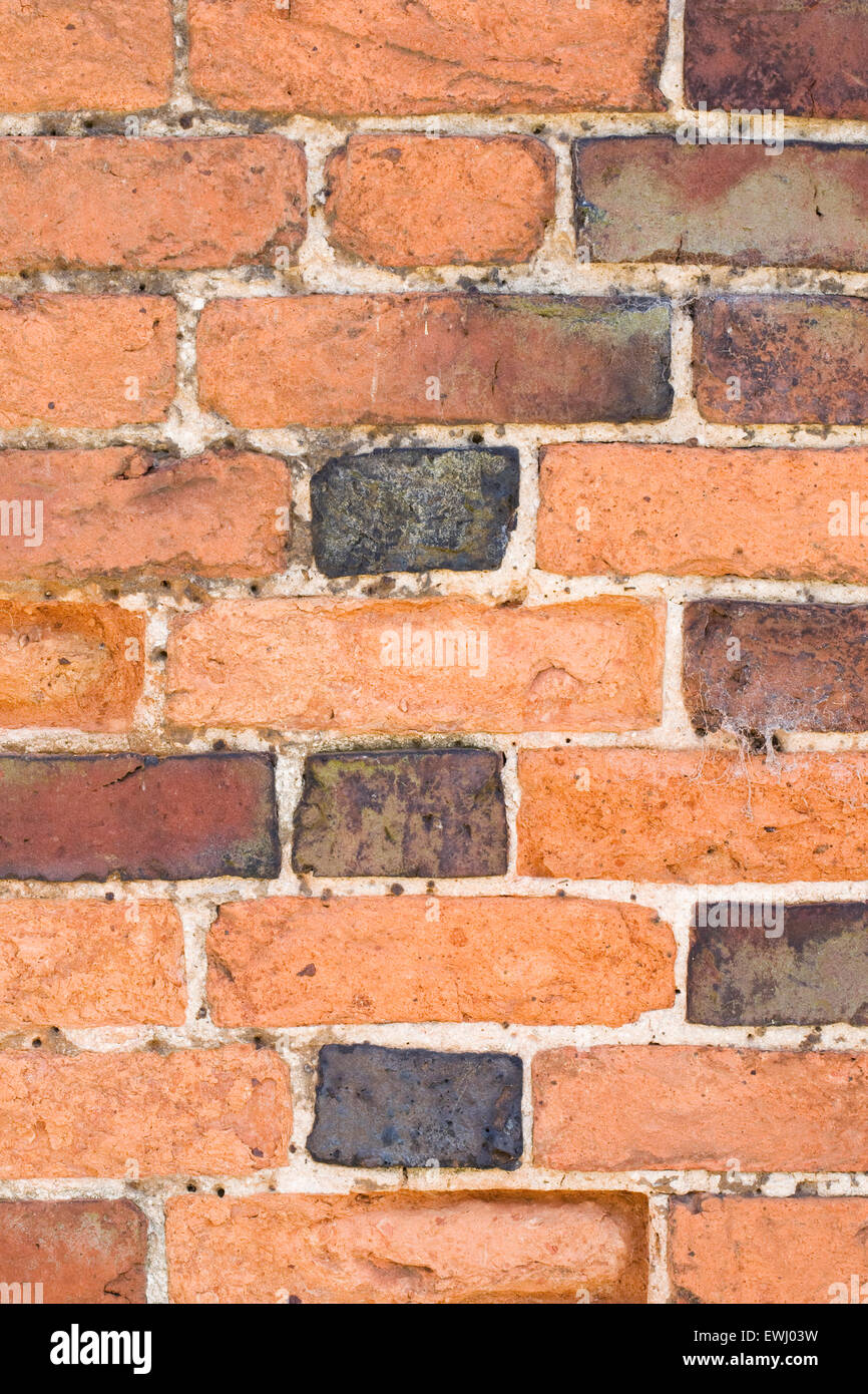 Red brick wall pattern. Stock Photo