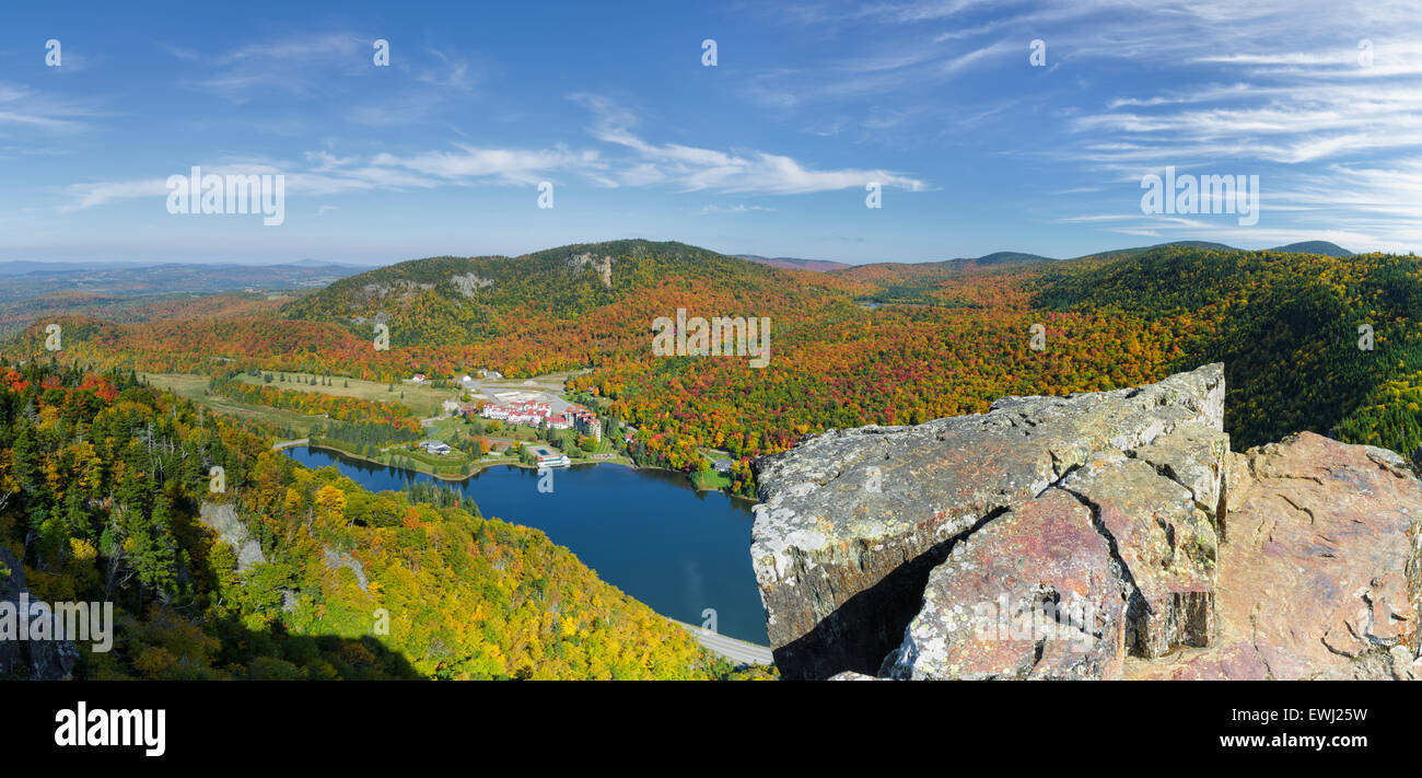 Dixville Notch Panoramic of Lake Gloriette in Dixville, New Hampshire