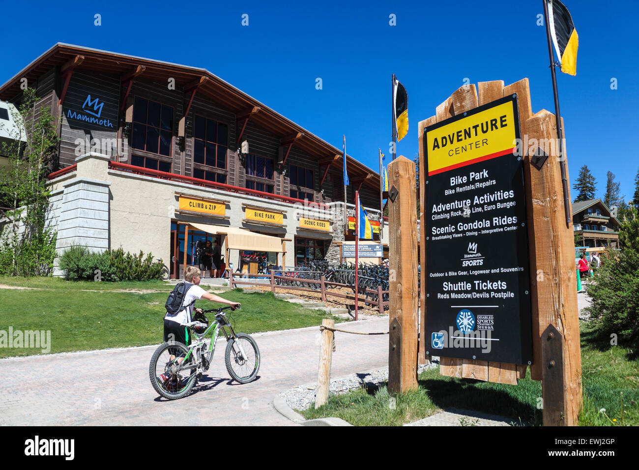 The Adventure Center at Mammoth Mountain Stock Photo