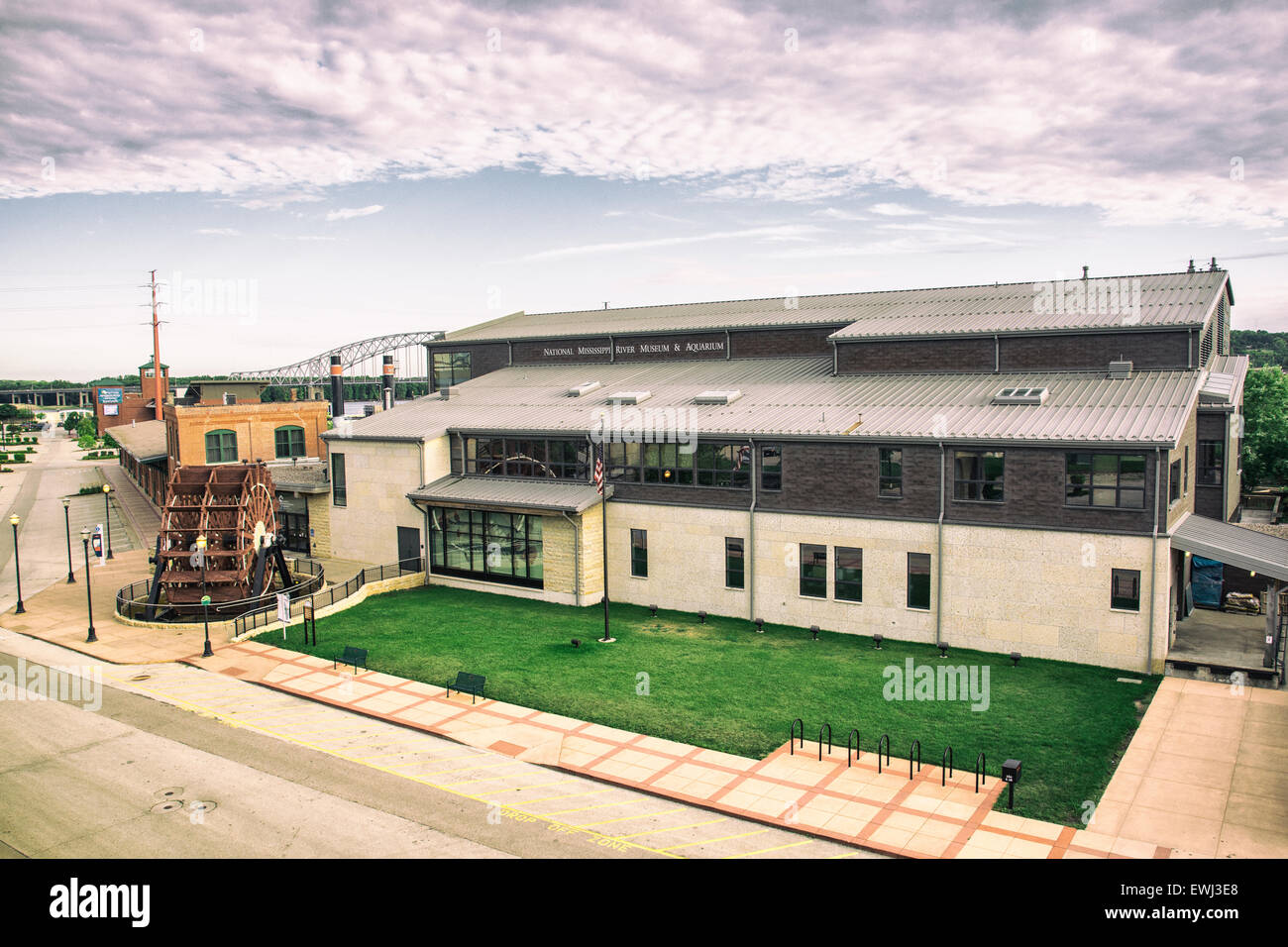 National Mississippi River Museum & Aquarium in Dubuque, Iowa Stock