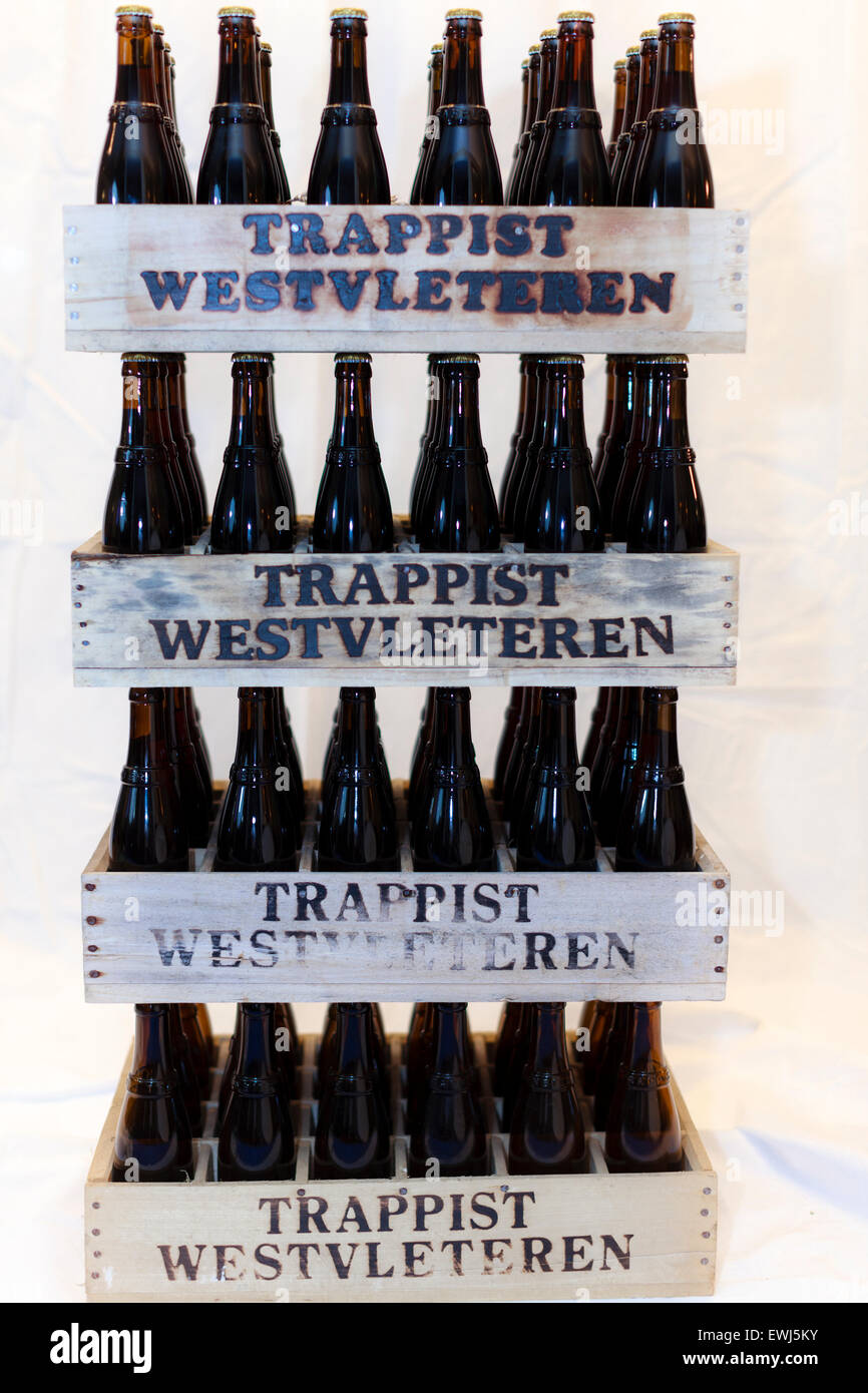Cases of Westvleteren beer Stock Photo