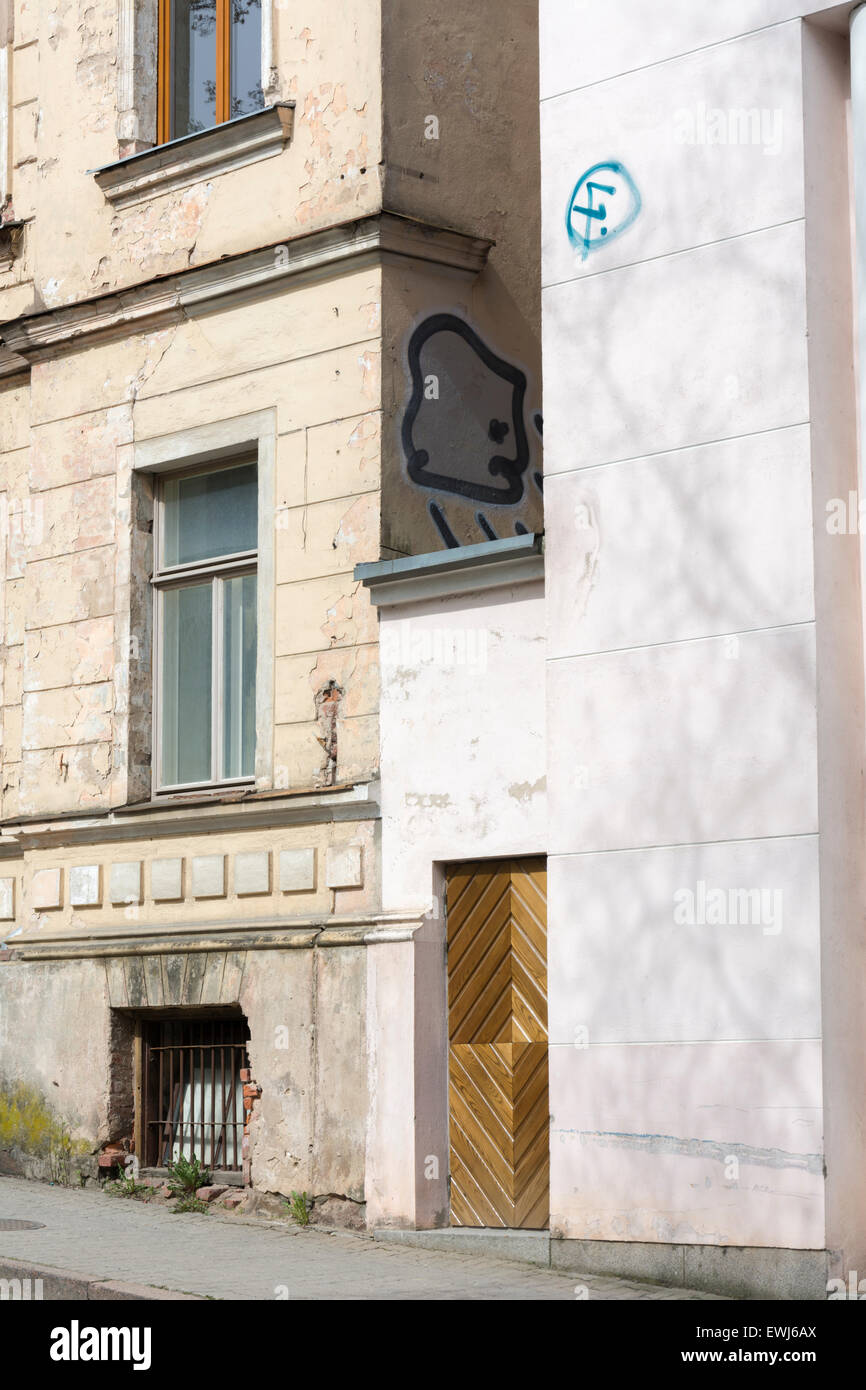 Old Houses in Tartu Estonia Stock Photo Alamy