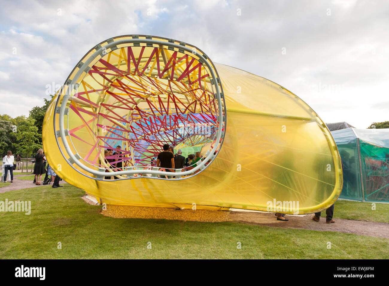 Serpentine Pavilion 2015, designed by SelgasCano, in London, UK Stock Photo