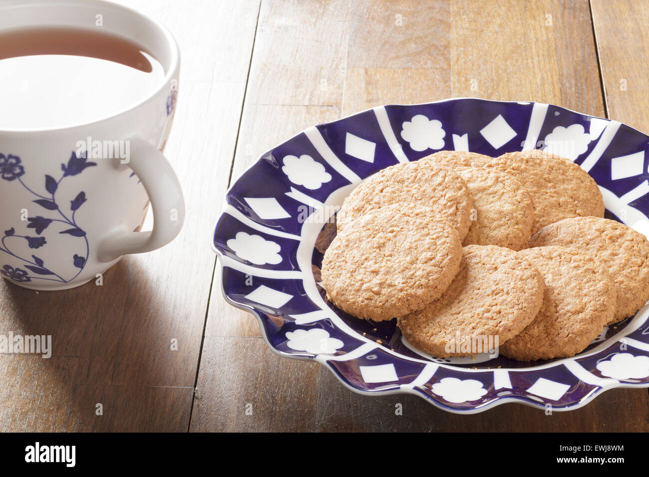 tea and biscuits Stock Photo Alamy