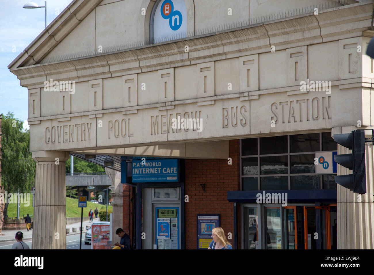 Coventry Pool Meadow bus station Stock Photo Alamy