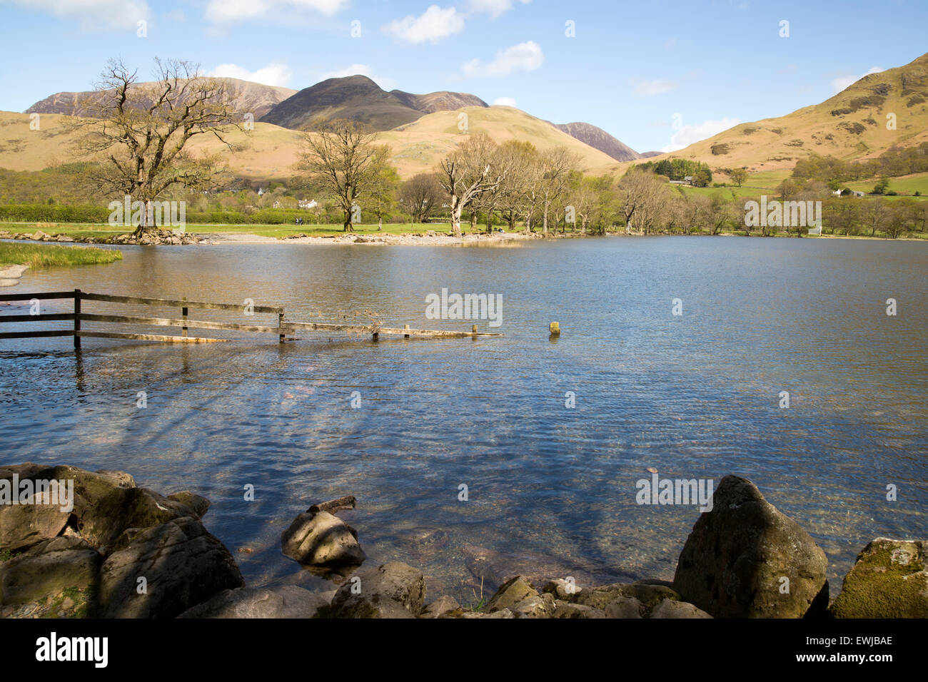 Landscape view of Lake Buttermere, Cumbria, England, UK Stock Photo