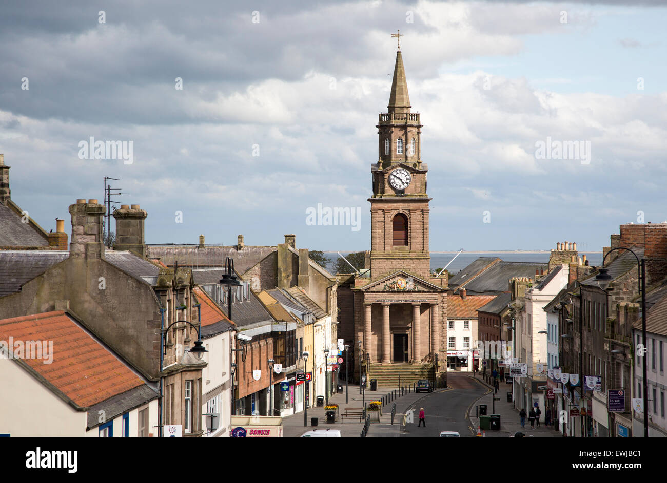 The Town Hall built 1754–60, Berwick-upon-Tweed, Northumberland, England, UK Stock Photo