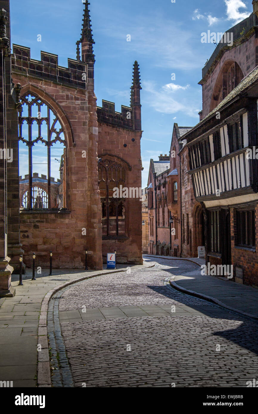 Medieval house in Bayley lane in Coventry city centre Stock Photo