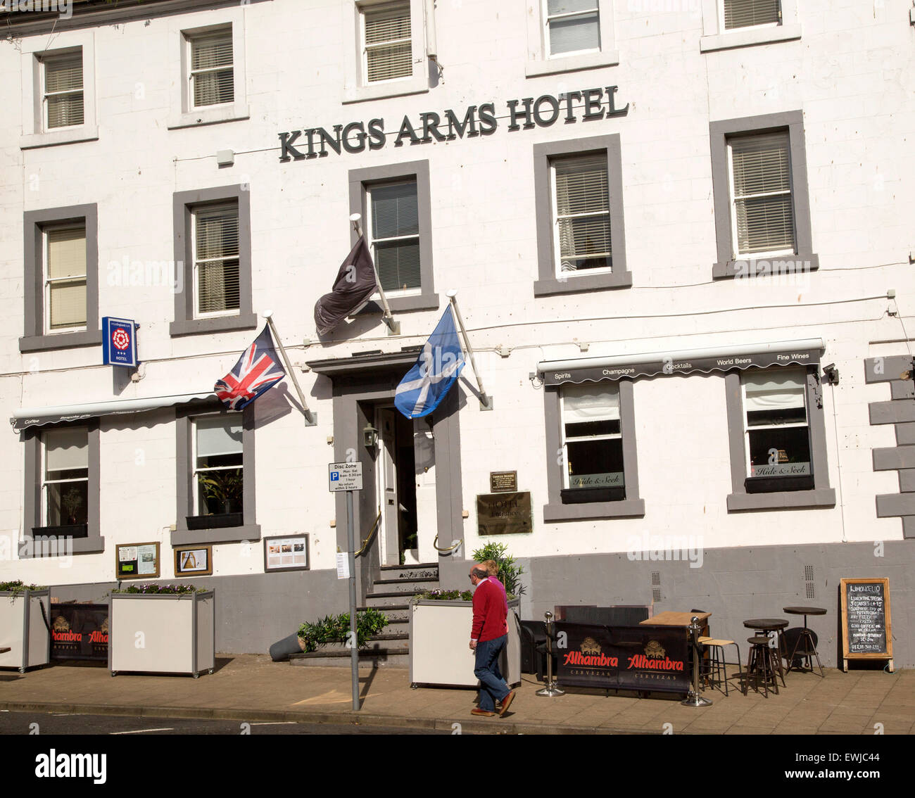 Historic Kings Arms hotel in BerwickuponTweed, Northumberland, England, UK Stock Photo Alamy
