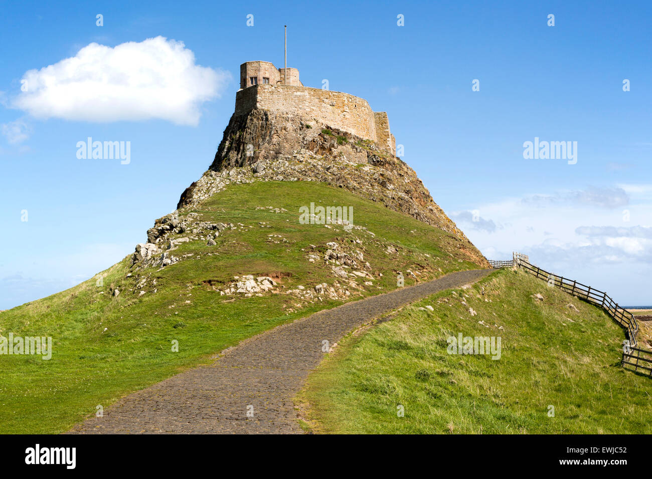 Lindisfarne Castle, Holy Island, Northumberland, England, UK Stock Photo