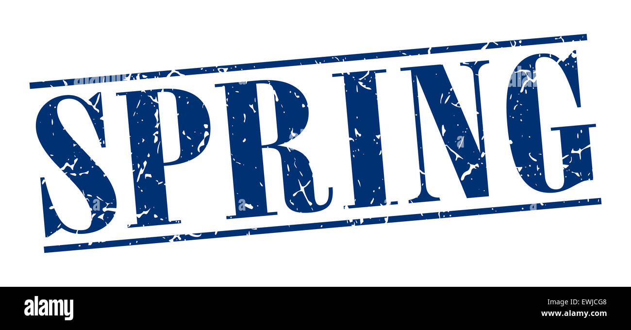 Spring stamp label square Cut Out Stock Images & Pictures - Alamy