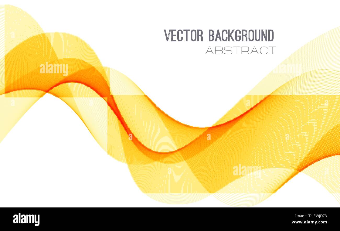 Vector abstract orange wave background Stock Vector Image & Art Alamy