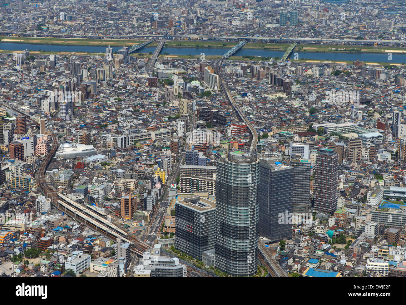 Tokyo skyline at daytime Stock Photo