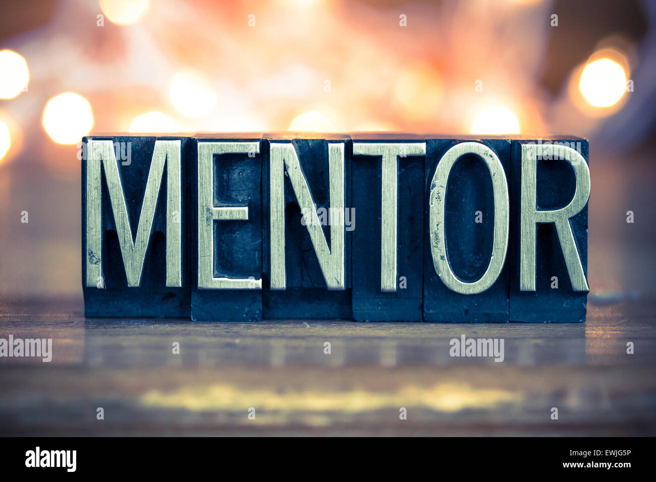 The word MENTOR written in vintage metal letterpress type on a soft Stock  Photo - Alamy
