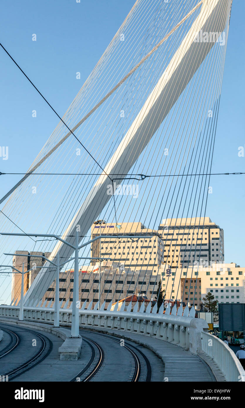 Bridge of Strings, Chords Bridge, Jerusalem Light Rail Bridge, Gesher
