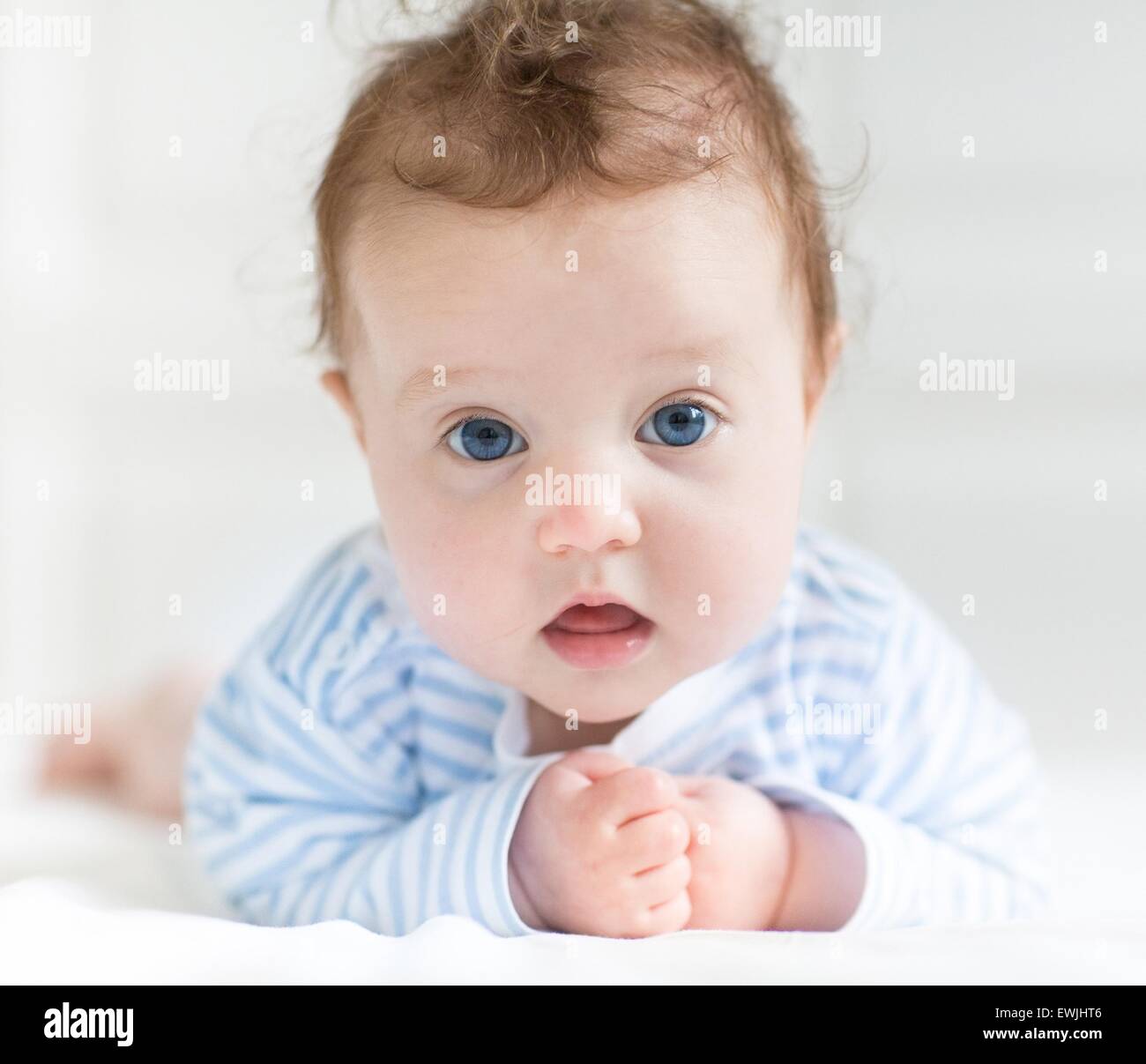 Cute White Babies With Blue Eyes