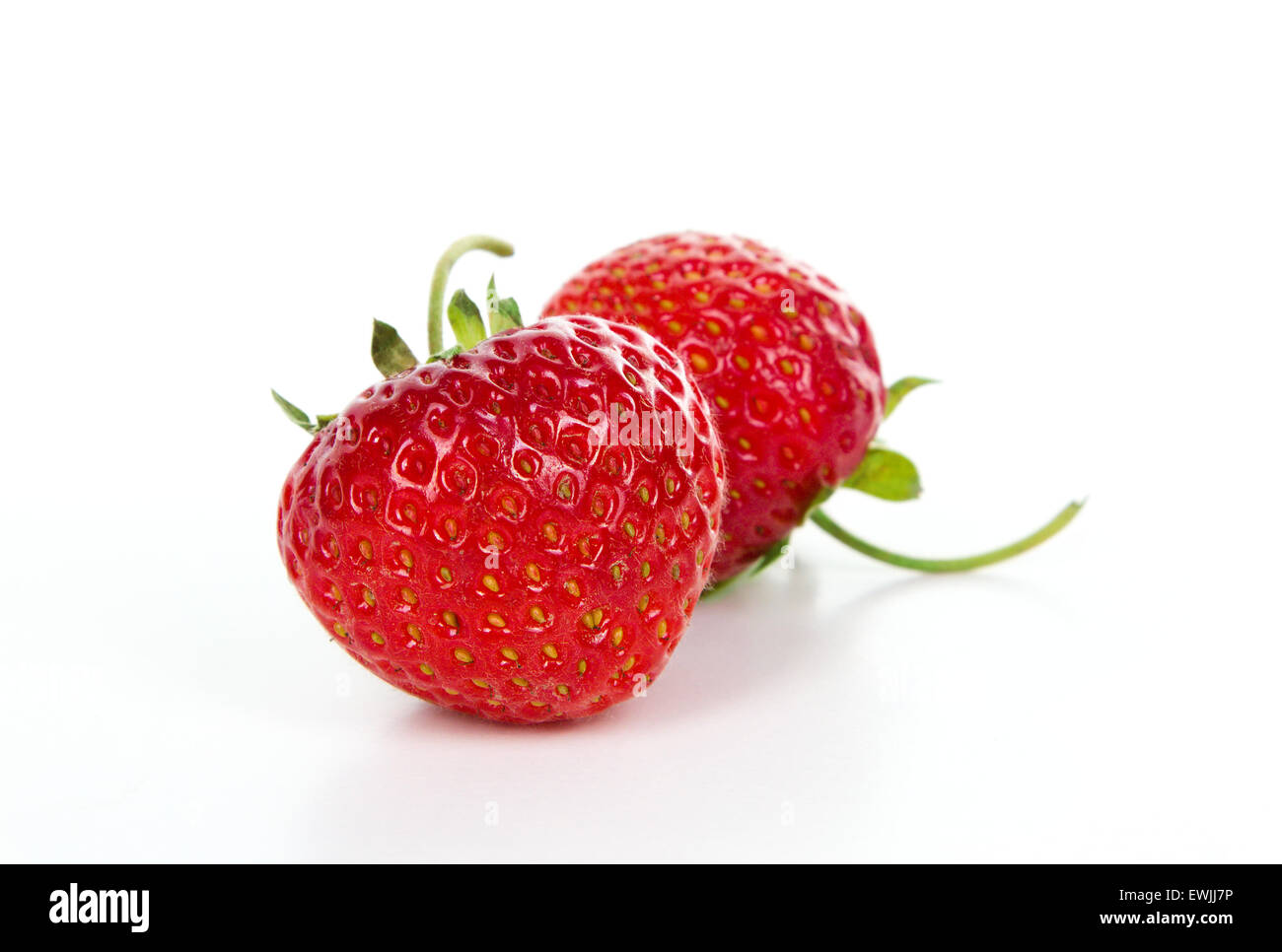 Strawberry isolated on white background cutout Stock Photo - Alamy