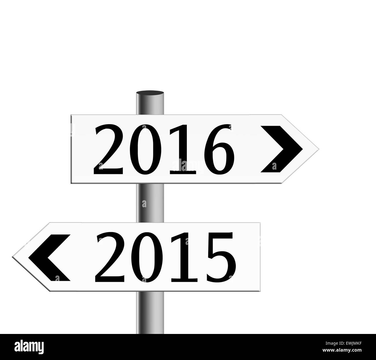 Generic signposts 2015 - 2016 Stock Photo