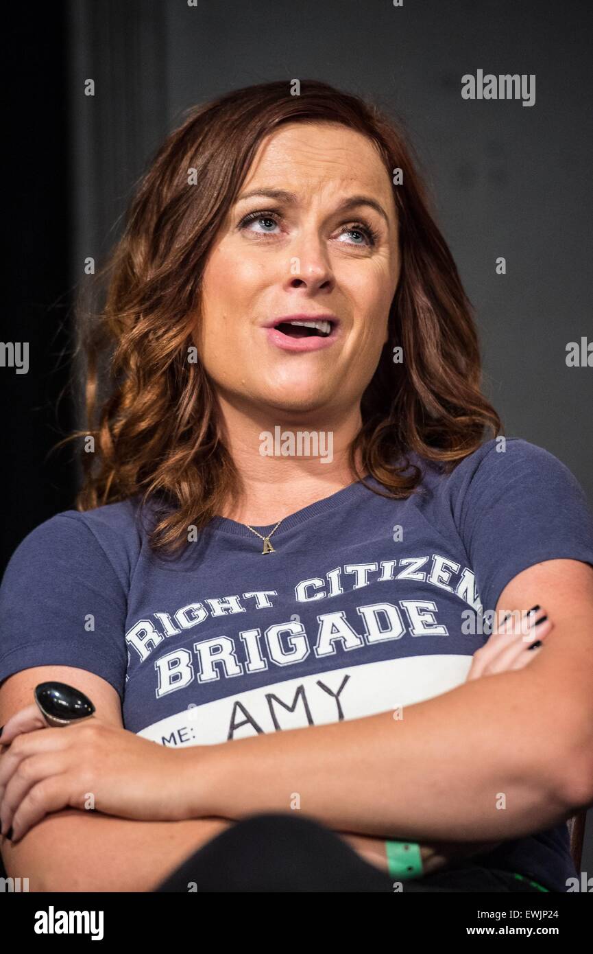 New York, NY, USA. 26th June, 2015. Amy Poehler at the press conference for  The Upright Citizens Brigade Theater Presents: The 17th Annual Del Close  Improv Comedy Marathon Press Conference, Upright Citizens