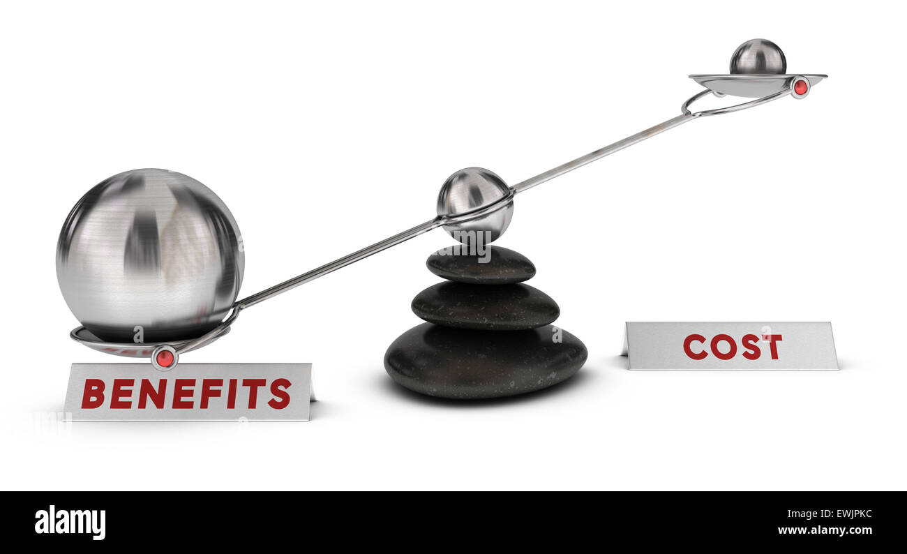 Two spheres with different sizes on a seesaw plus two signs cost