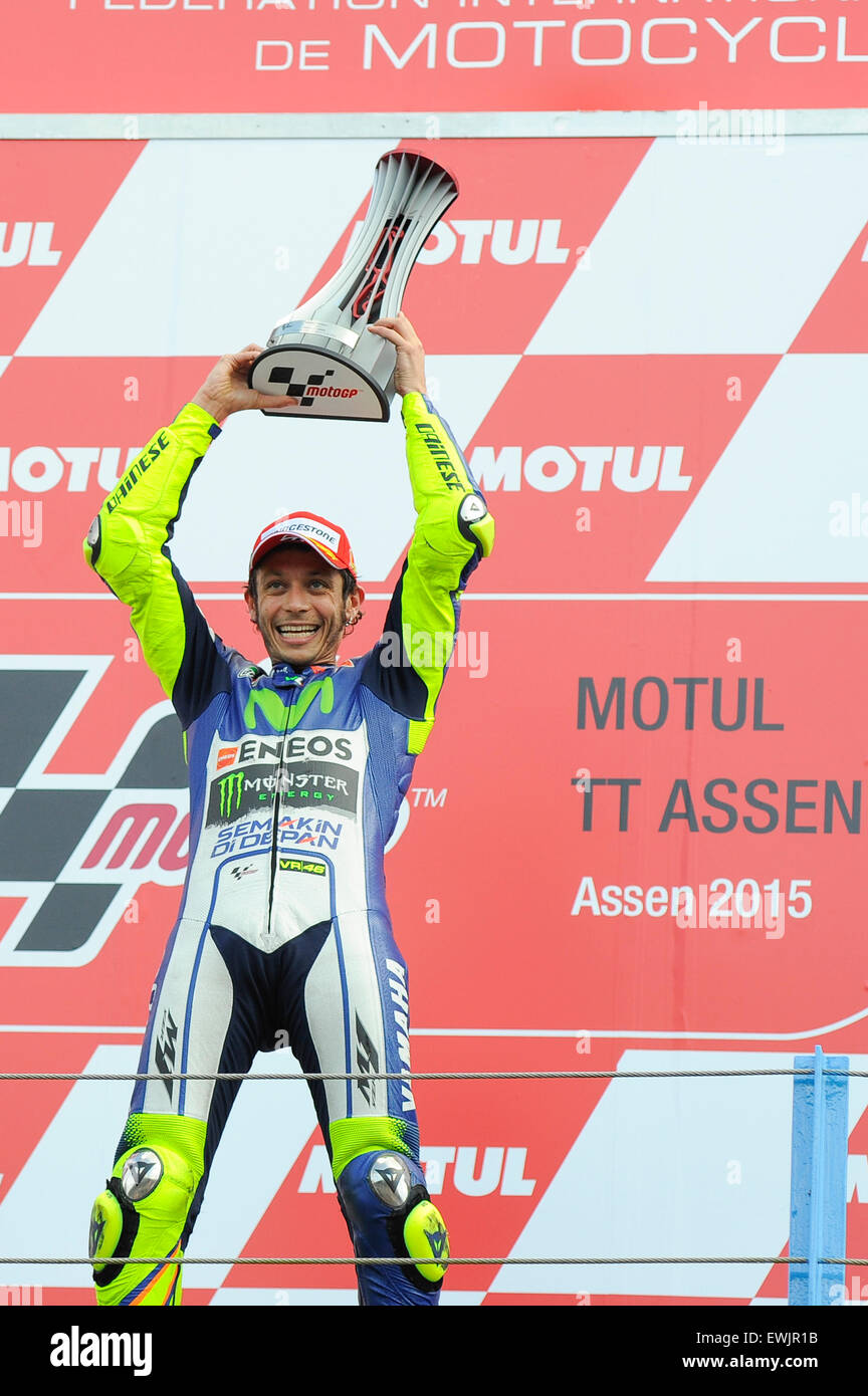 Valentino rossi podium trophy hi-res stock photography and images - Alamy