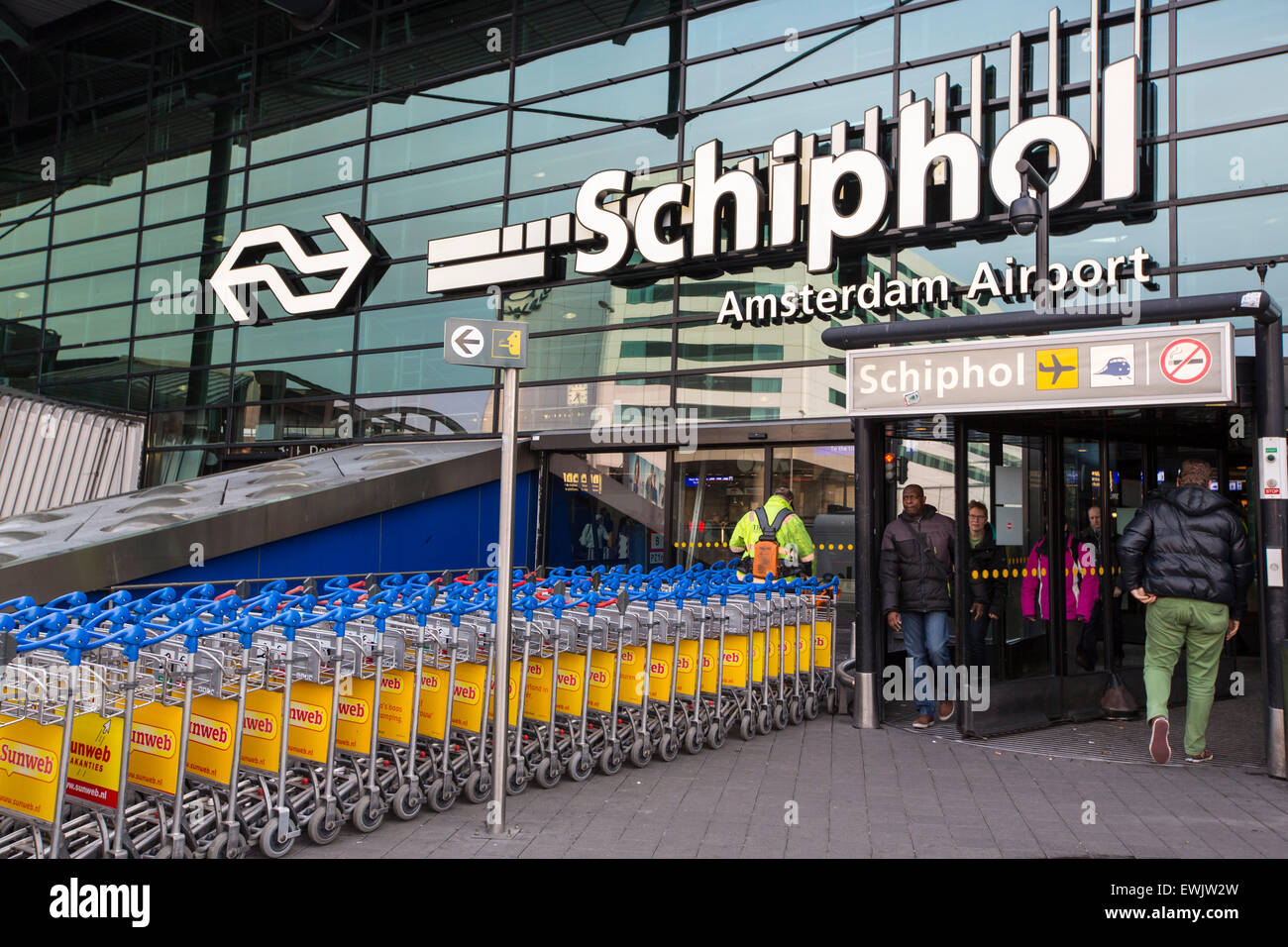 Schiphol airport in Amsterdam, Holland. Stock Photo
