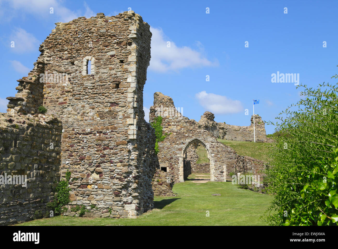 Hastings Castle, East Sussex, England, GB, UK Stock Photo
