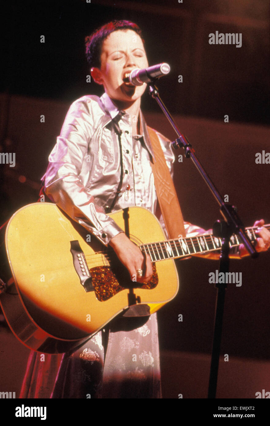 THE CRANBERRIES Irish rock group with Dolores O'Riordan in 1995 Stock