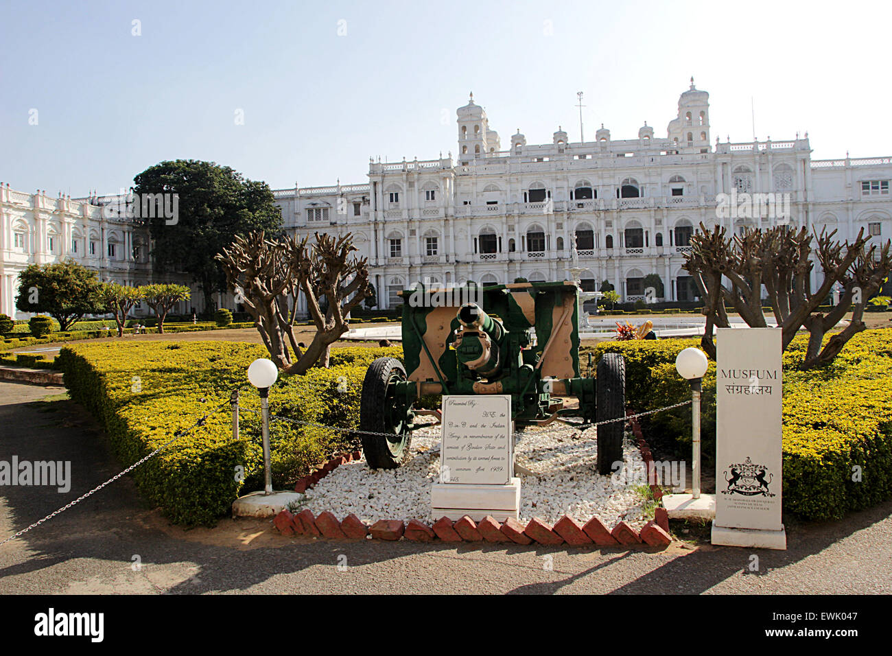 View of Jaivilas Palace Museum, Gwalior, Madhya Pradesh, India, Asia Stock Photo