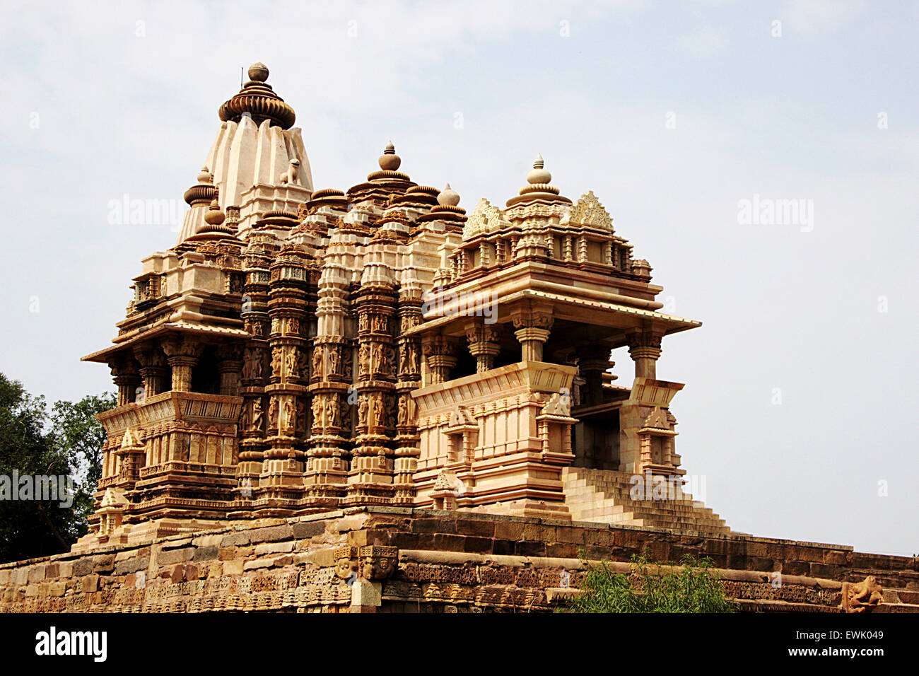 Dedicated to Surya, the sun god, Chitragupta Temple under Western Group of Temples in Khajuraho, Madhya Pradesh, India, Asia Stock Photo