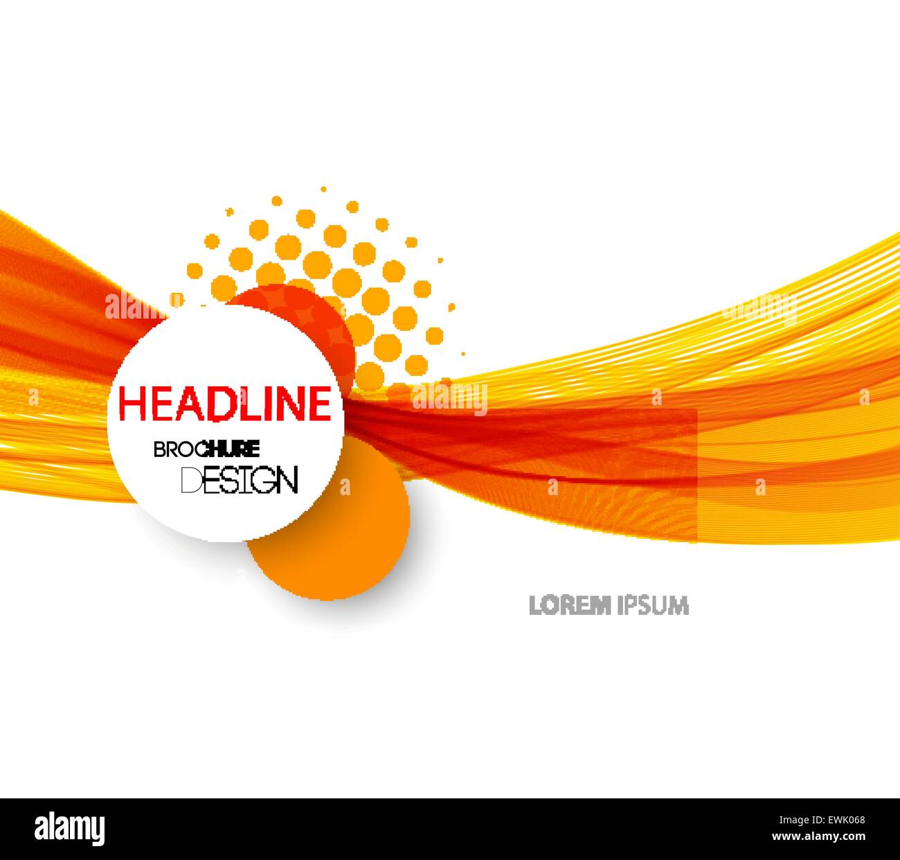 Vector abstract orange wave background Stock Vector Image & Art - Alamy