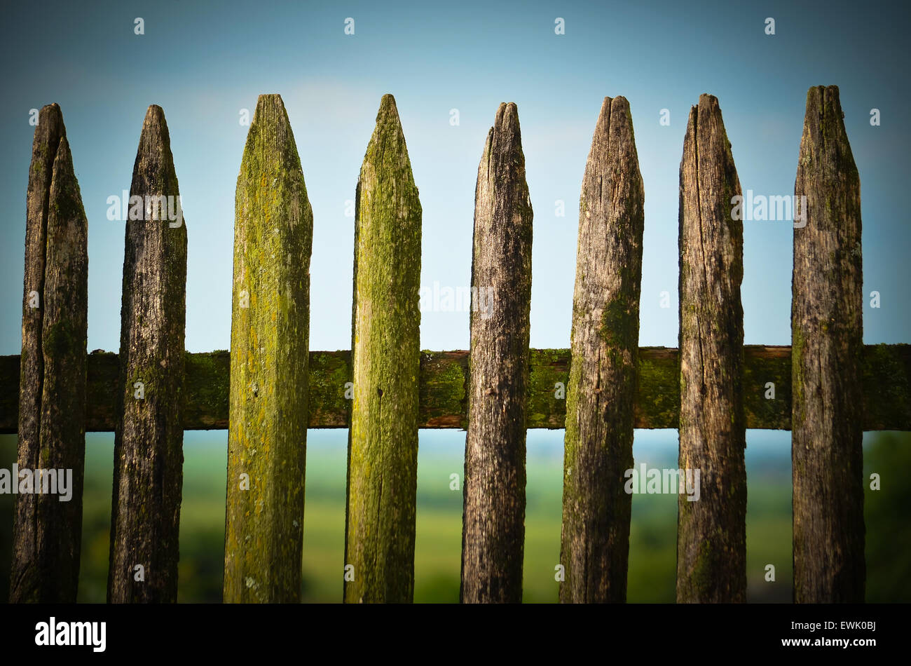 Old fence row hi-res stock photography and images - Alamy