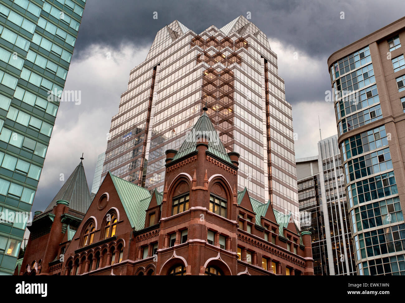 Buildings Old and New Toronto Yonge Street Stock Photo - Alamy