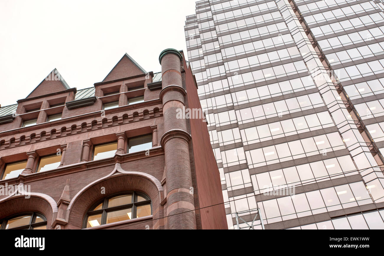 Buildings Old and New Toronto Yonge Street Stock Photo - Alamy