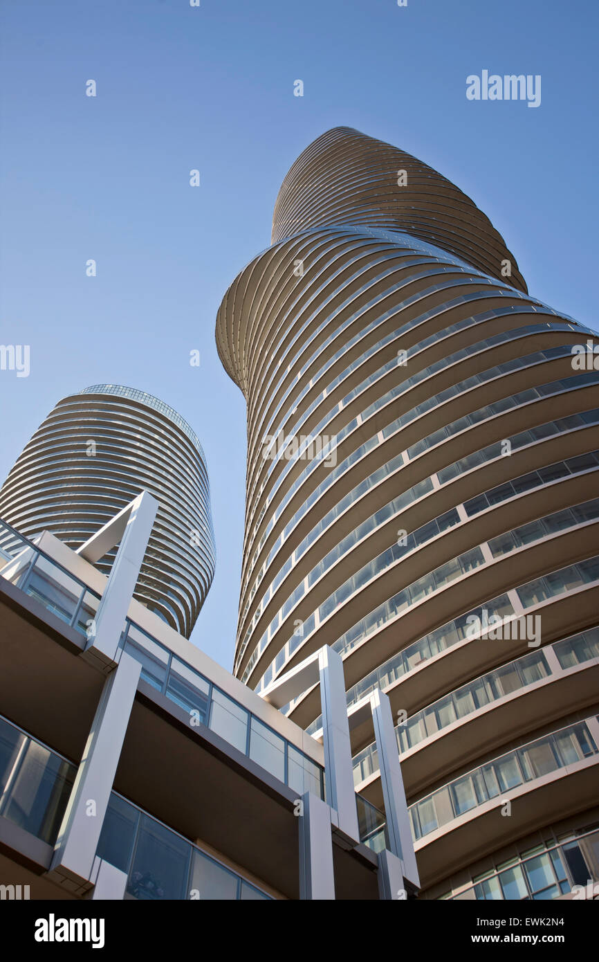 Absolute Towers Mississauga Toronto Marilyn Monroe buildings Stock