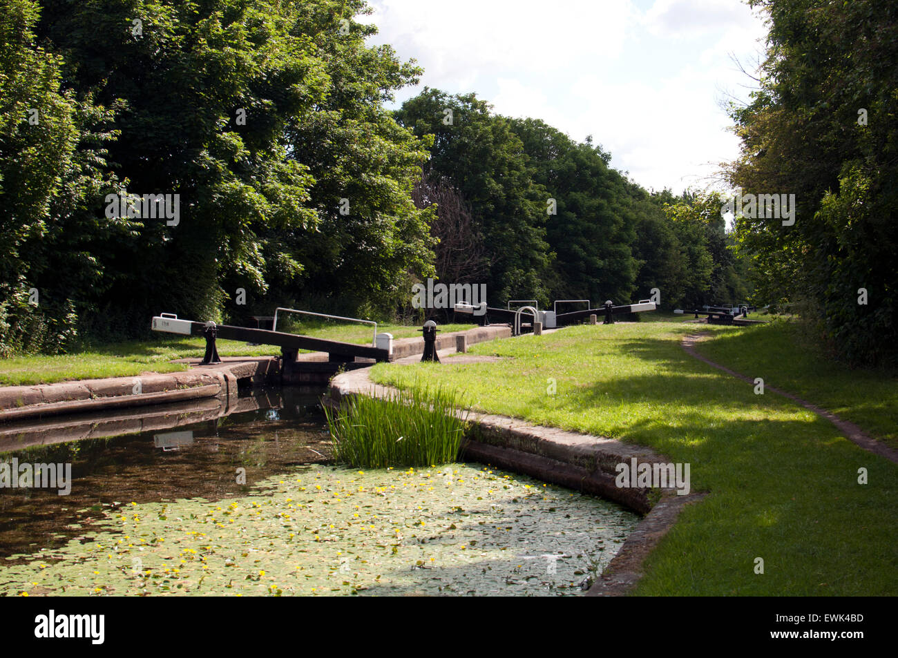 Perry Barr Locks, Tame Valley Canal, Perry Barr, Birmingham, UK Stock Photo