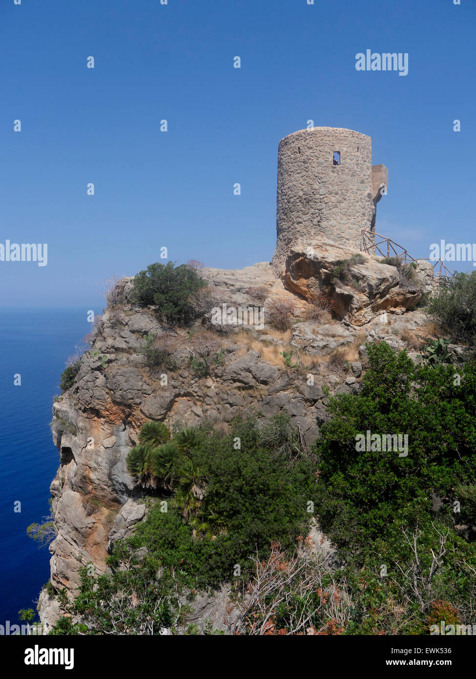 Torre des Verger, watch tower, Majorca, June 2015 Stock Photo