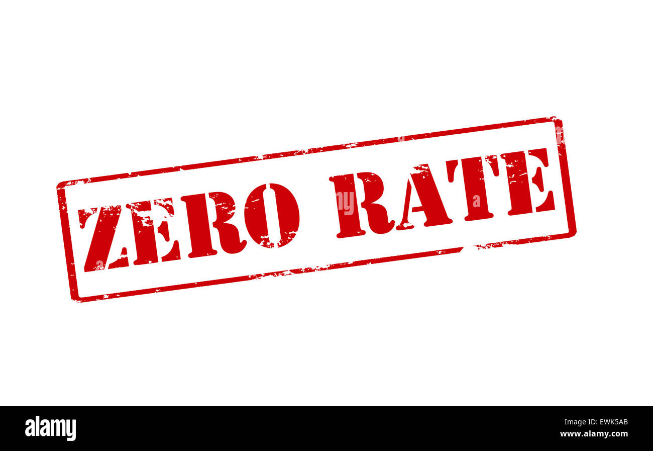 Rubber stamp with text zero rate inside, illustration Stock Photo Alamy