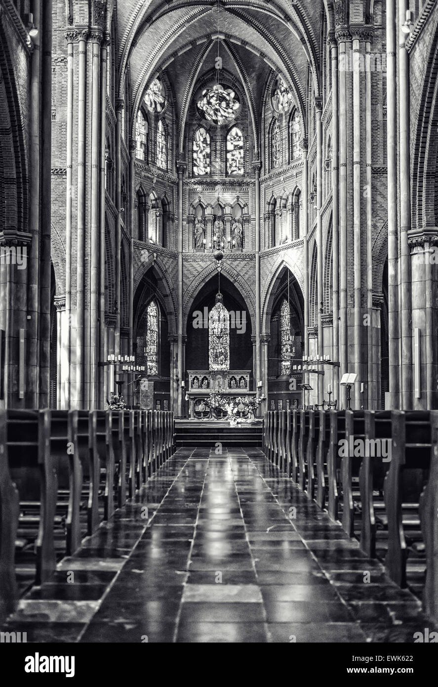 Inside of Roman Catholic Saint Catharine Church Stock Photo Alamy