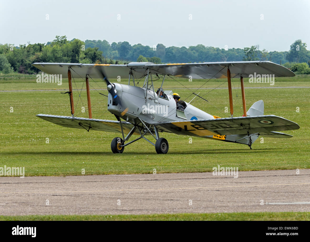 Tiger Moth at IWM Duxford, UK Stock Photo - Alamy