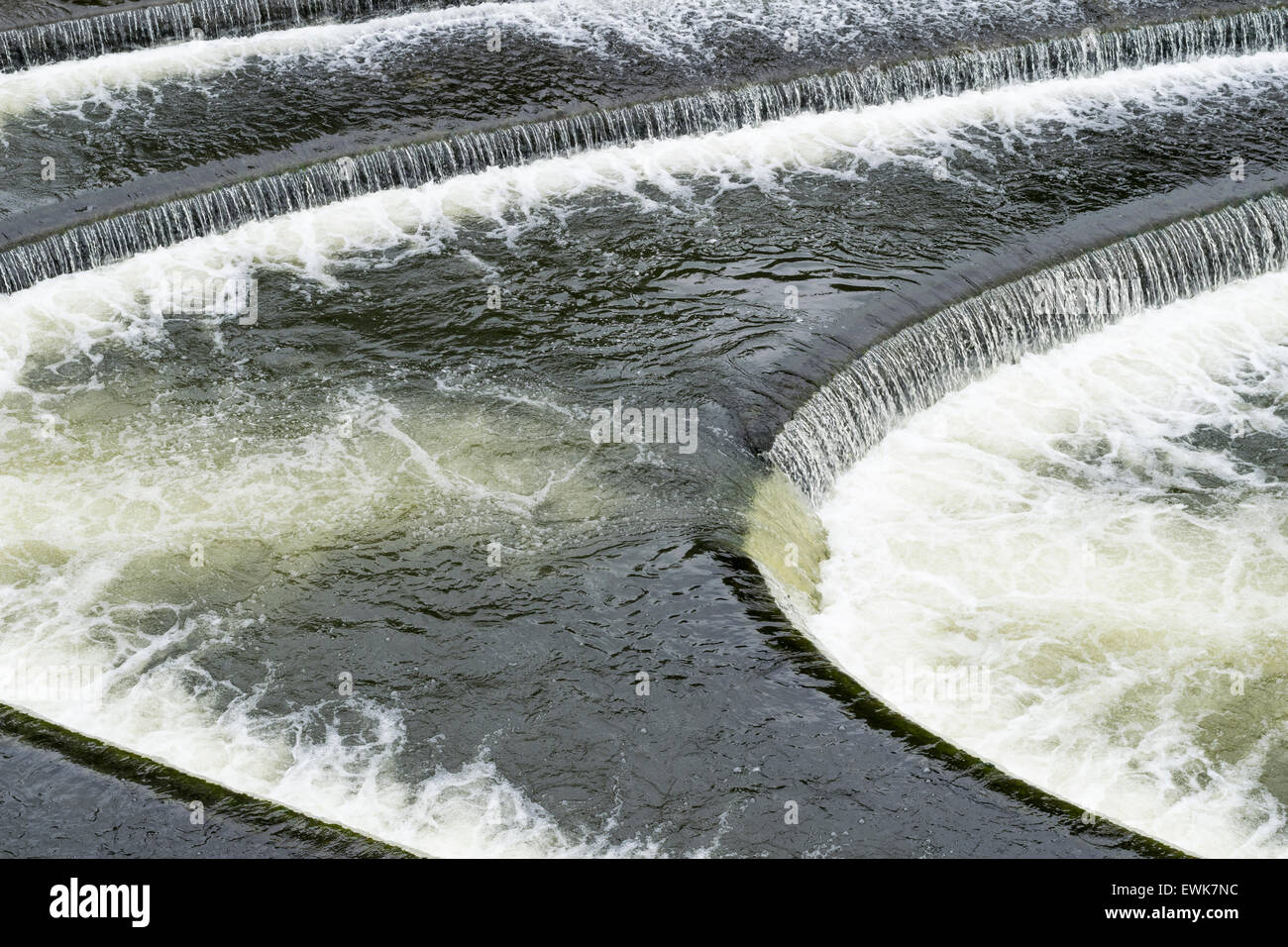 BATH CITY THE SWEEPING CURVES ON THE WEIR AND BUBBLING WATER ON THE
